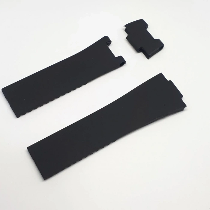 Ulysse Nardin Uyumlu Saat Kordonu Kayışı 3 Parça - Siyah