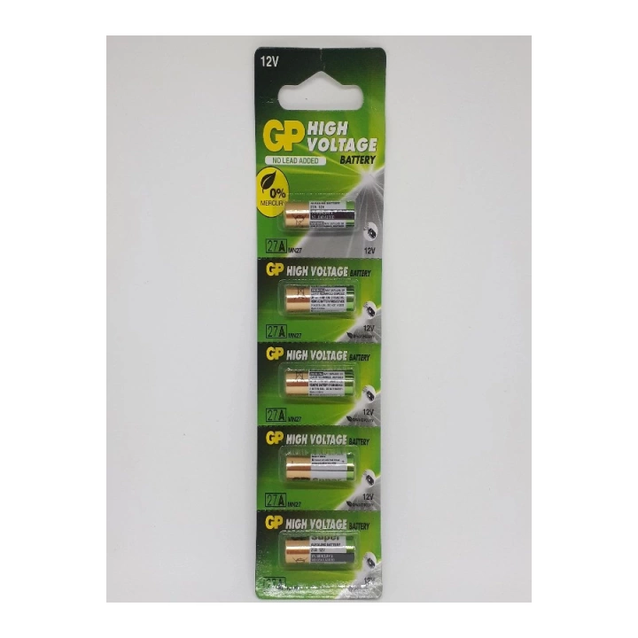 27a 12v Alkaline Araç Kumanda Pili - 5 Adet