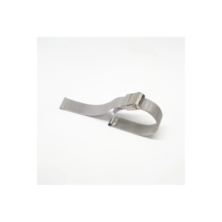 8mm Beyaz Renk Hasır Ince Örgü Çelik Kaplama Metal Saat Kordonu