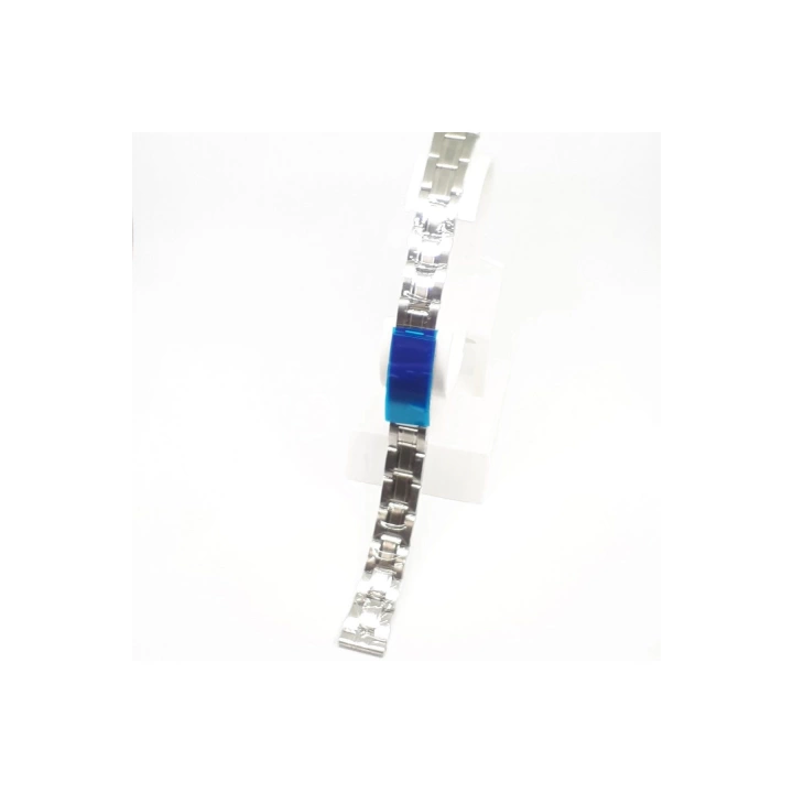 Unisex Beyaz Çelik Metal Saat Kordonu 12mm