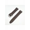 19mm Swatch Uyumlu Chrono Model Slikon Saat Kordonu - KAHVE