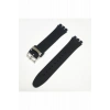 19mm Swatch Uyumlu Chrono Model Slikon Saat Kordonu - SİYAH