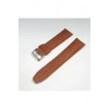 24mm Taba Açık Kahverengi Rolax Bombeli Deri Saat Kayışı Kordonu 24x22