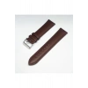 22mm Kahverengi Düz Bombeli Deri Saat Kayışı Saat Kordonu 22x20