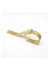 10 mm Sarı Gold Renk Hasır Ince Örgü Çelik Kaplama Metal Saat Kordonu