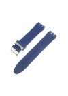 19mm Swatch Uyumlu Chrono Model Slikon Saat Kordonu - LACİVERT