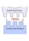 19mm Swatch Uyumlu Chrono Model Slikon Saat Kordonu - LACİVERT