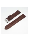 22mm Marka Kahve Croco Hakiki Deri Saat Kordonu