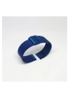Hasır Ince Örgü Çelik Kaplama Metal Saat Kordonu Lacivert 20mm