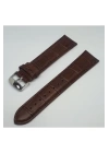 Kahverengi Croco Deri Saat Kordonu 24mm