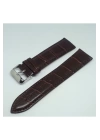 Kahverengi Croco Suni Deri Saat Kordonu 20mm