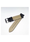 Siyah Croco Deri Saat Kayışı Kordonu 24 mm