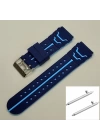 SMART KİDS AKILLI SAAT KORDONU UYUMLU SİLİKON LACİVERT RENK - 20 MM