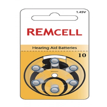 Remcell 10 Numara İşitme Cihaz Pili Kulaklık Pili 6lı Blister-1 PAKET