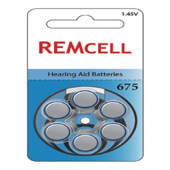 Remcell 675 Numara İşitme Cihaz Pili Kulaklık Pili 6lı Blister-1 PAKET