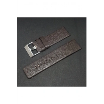 26mm Diesel Uyumlu Kahverengi Hakiki Deri Saat Kordonu Toka Ölçü 26mm