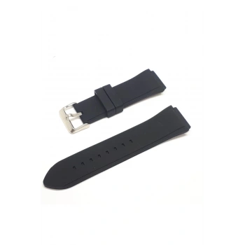 Guess Uyumlu Slikon Saat Kordonu Kayışı - Siyah