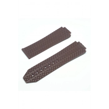 Hublot Uyumlu Slikon Saat Kordonu Kayışı|Kilit 22MM - KAHVE