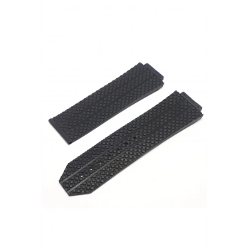 Hublot Uyumlu Slikon Saat Kordonu Kayışı|Kilit 24MM - SİYAH