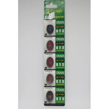 Tianqiu Cr2025 3v Lithium Pil - 5 ADET