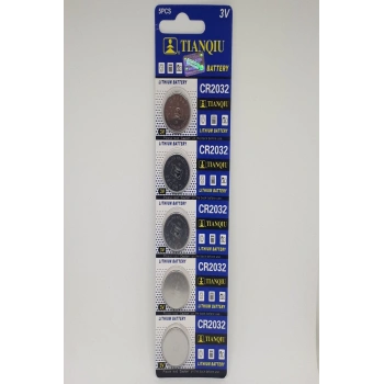 Tianqiu Cr2032 3v Lithium Pil - 5 ADET