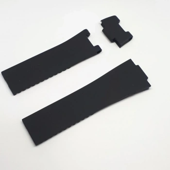 Ulysse Nardin Uyumlu Saat Kordonu Kayışı 3 Parça - Siyah