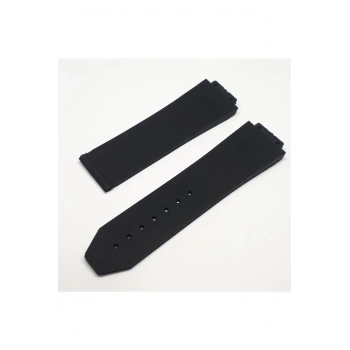 Hublot Uyumlu Slikon Saat Kordonu Kayışı|Kilit 22MM - SİYAH