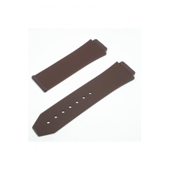 Hublot Uyumlu Slikon Saat Kordonu Kayışı|Kilit 22MM - KAHVE