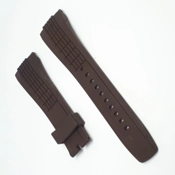 Seiko Velatura Uyumlu Slikon Saat Kordonu - KAHVE