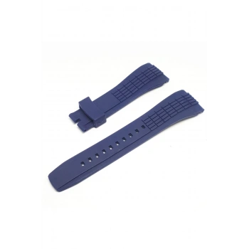 Seiko Velatura Uyumlu Slikon Saat Kordonu - LACİVERT