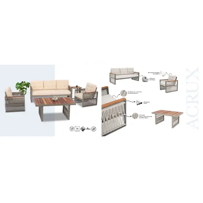 Acrux 3lü Oturma Takımı