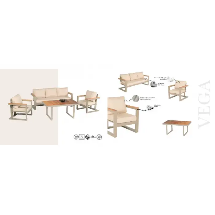 Vega 3lü Oturma Takımı