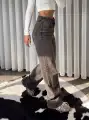Yüksek bel vintage yıkamalı / Geniş paça jean