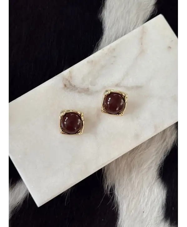 Kardinal Kahverengi Küpe