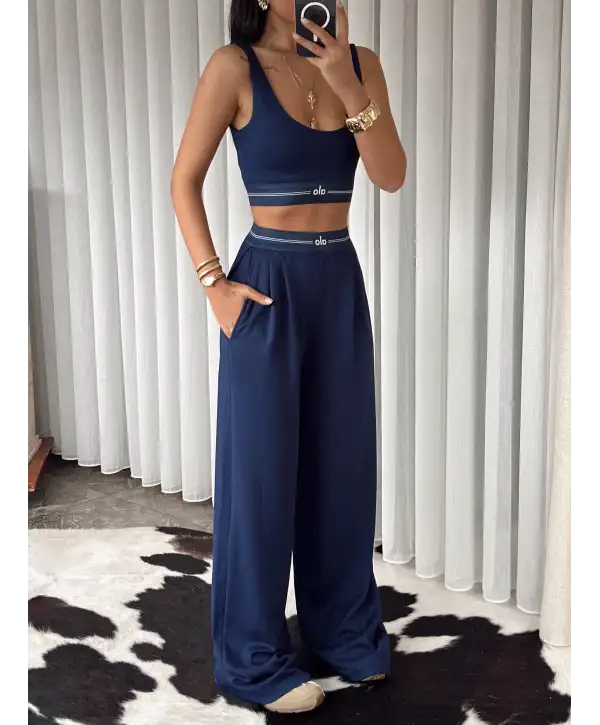 Beli lastikli ikili takım - lacivert