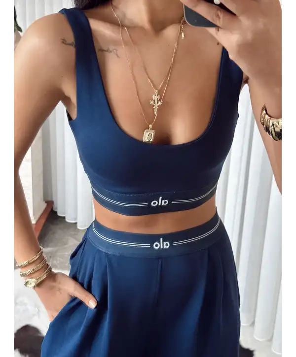 Beli lastikli ikili takım - lacivert