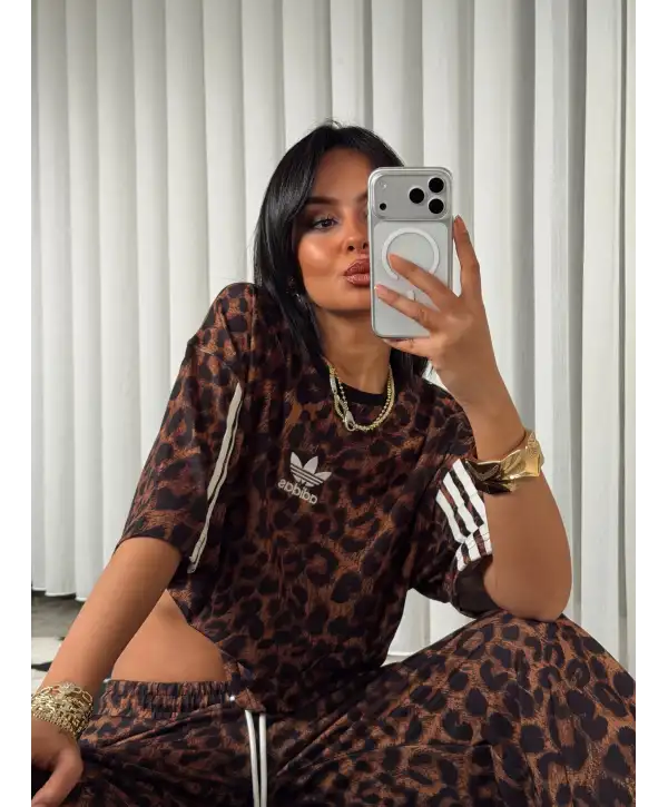 Leopar desen eşofman takımı