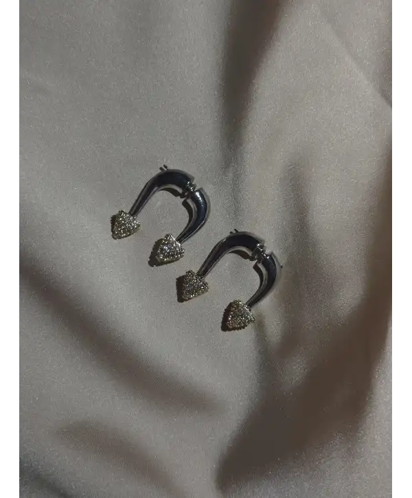 Bütün Form Küpe - Gümüş