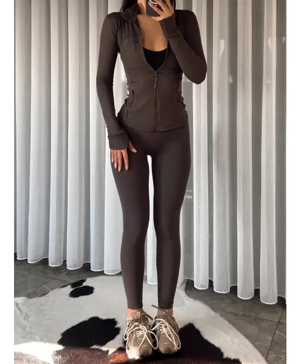 OYS muadil hırka tayt takım - Antrasit