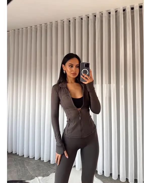 OYS muadil hırka tayt takım - Antrasit