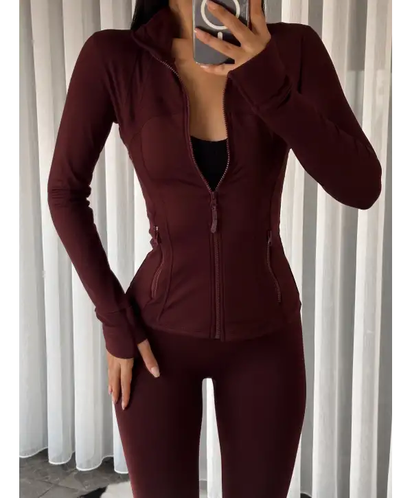 OYS muadil hırka tayt takım -Bordo