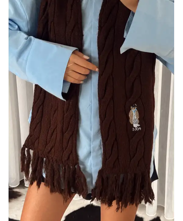 Teddy atkı - Kahverengi