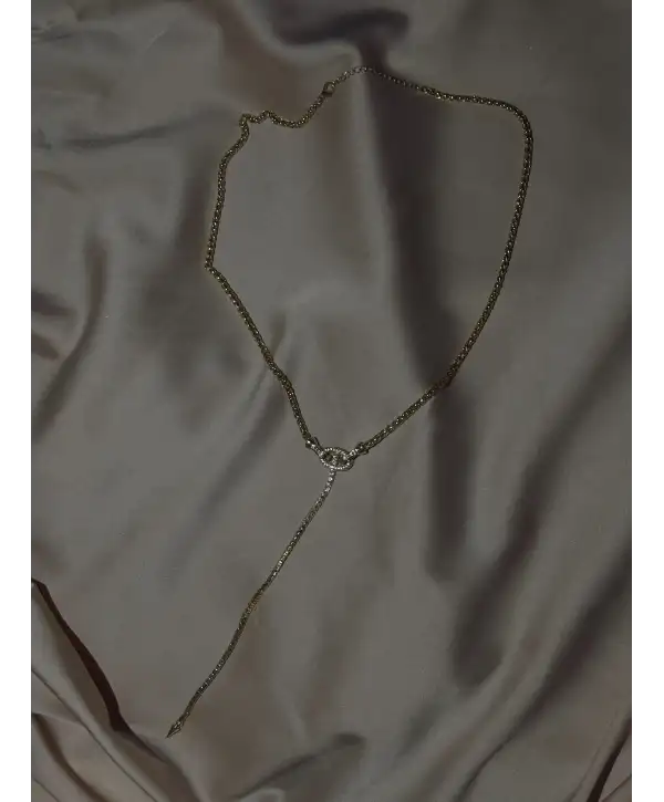 Y Form Düğüm Kolye - Gold