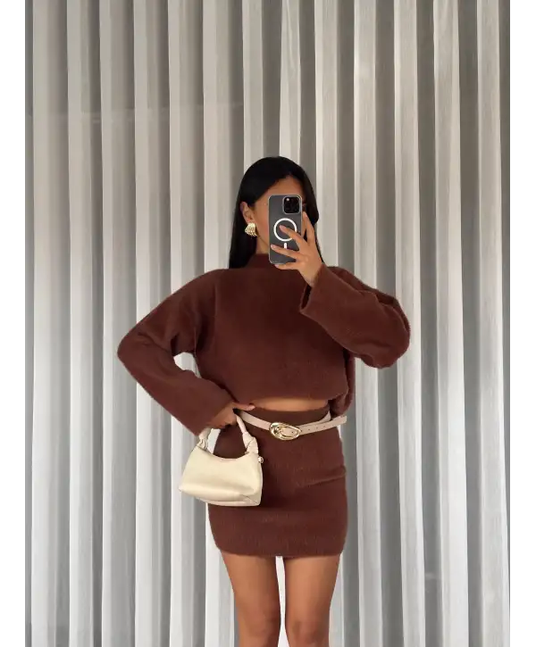 Yumuş ikili takım - Kahverengi