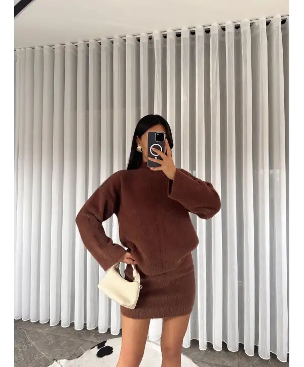 Yumuş ikili takım - Kahverengi