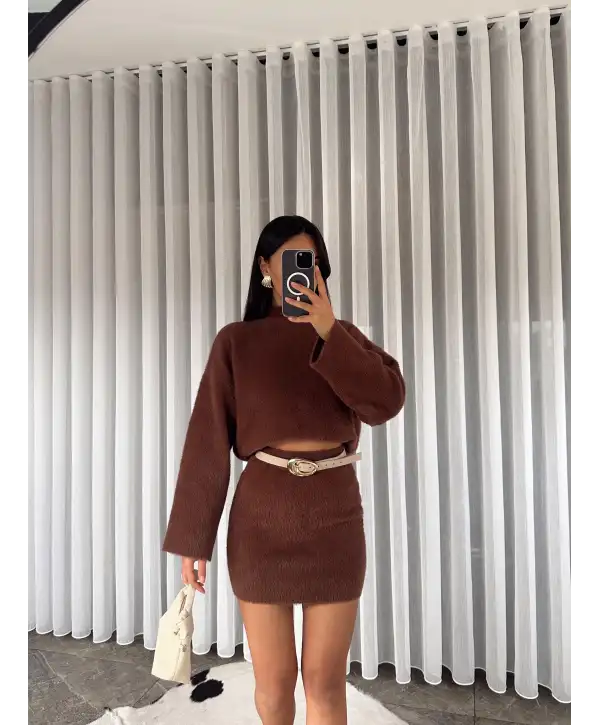 Yumuş ikili takım - Kahverengi