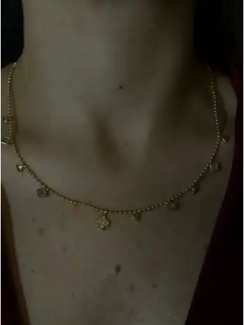 Şans Esintisi Gold Kolye