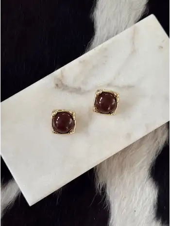 Kardinal Kahverengi Küpe