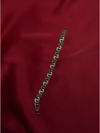 Işıltılı S-Curve Modern Zincir Gold Bileklik