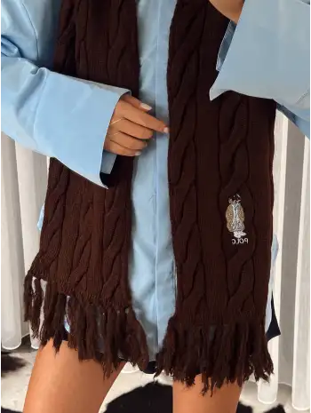 Teddy atkı - Kahverengi